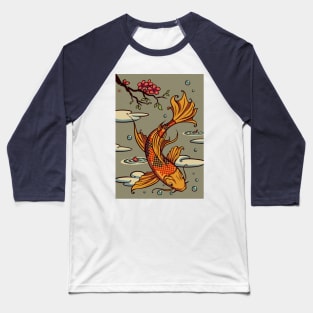 Koi Fish Baseball T-Shirt